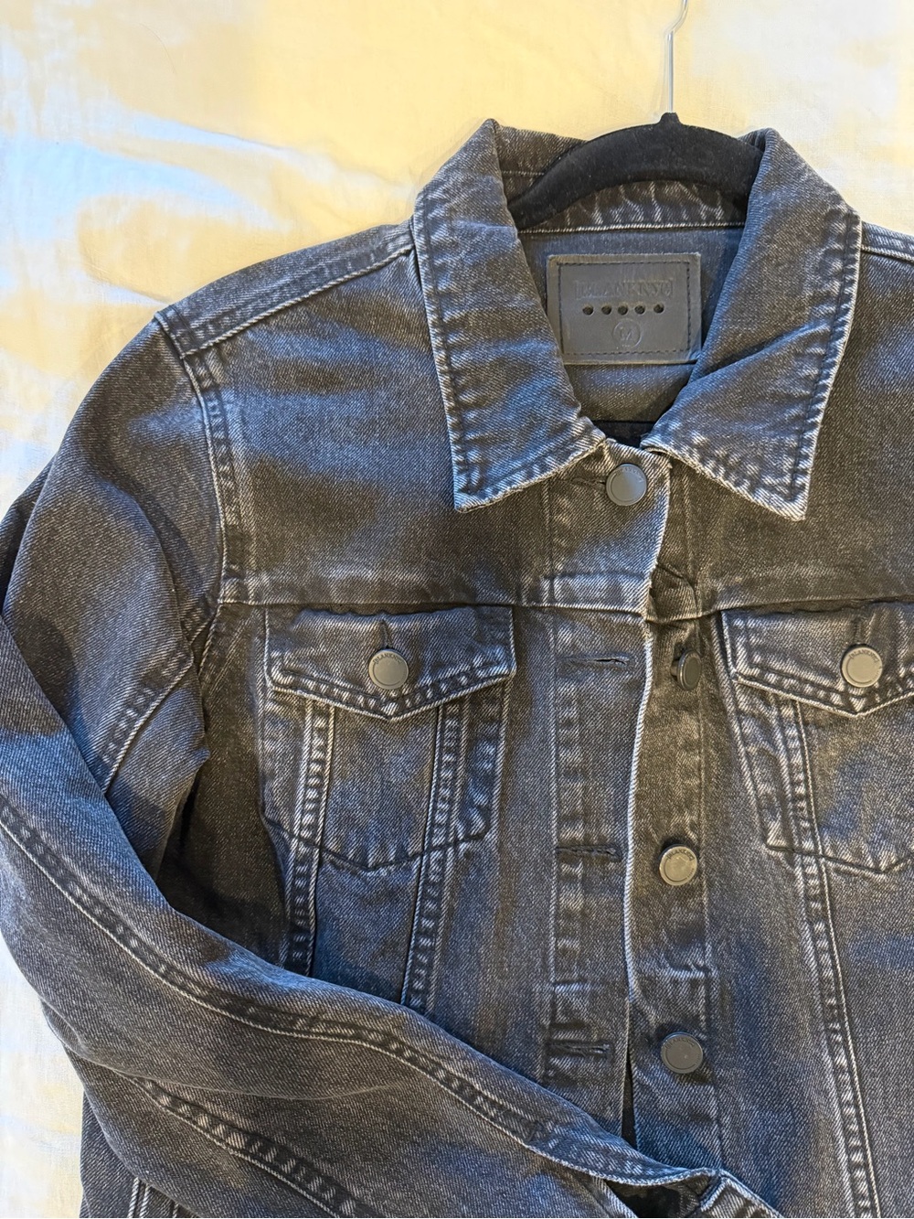 Black Distressed Denim Jacket